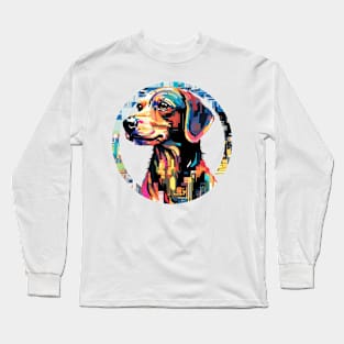 Dog Pet World Animal Lover Furry Friend Abstract Long Sleeve T-Shirt